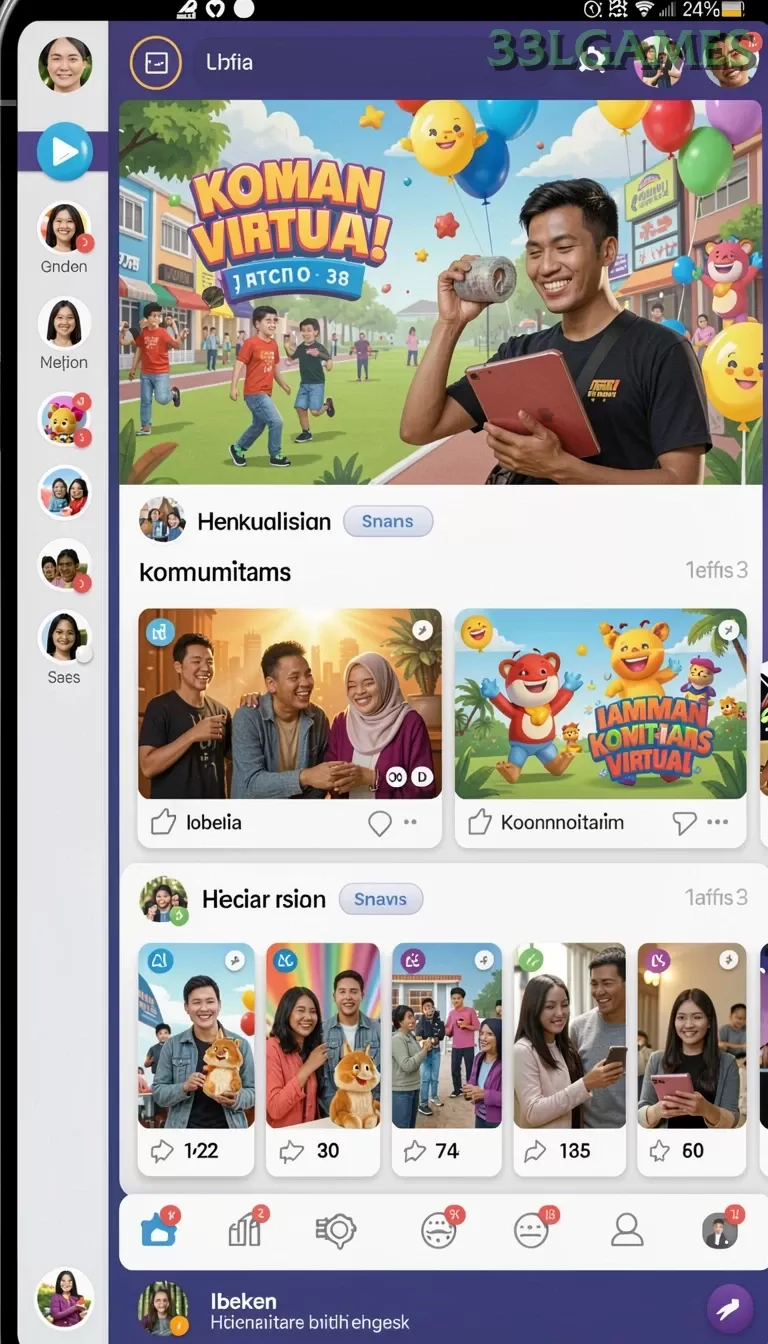 Cuplikan layar TANTE777 — menu navigasi